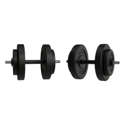 Artsport 3in1 Hantelset mit 2 Kurzhanteln, 1 Langhantel & 1 SZ Curlhantel – 12 Gewichte mit 60kg