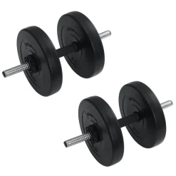 Artsport 3in1 Hantelset mit 2 Kurzhanteln, 1 Langhantel & 1 SZ Curlhantel – 12 Gewichte mit 60kg