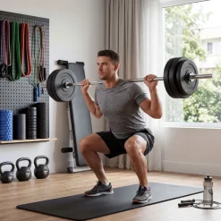 Artsport 3in1 Hantelset mit 2 Kurzhanteln, 1 Langhantel & 1 SZ Curlhantel – 12 Gewichte mit 60kg