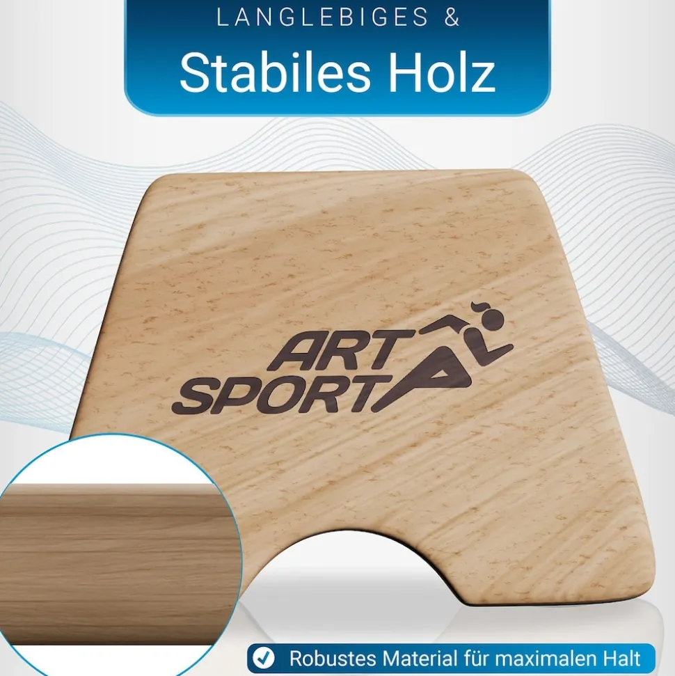 ArtSport Liegestützgriffe aus Holz M - Calisthenics, Parallettes, Liegestütz Barren, Indoor, Outdoor
