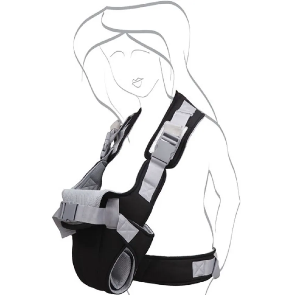 Babytrage Carry go 2 in 1 Bauch- und Hüfttrage von 3 Monaten bis 1 Jahr hellbraun