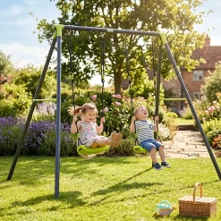 Baby Vivo Kinderschaukel / Schaukelgestell - Doppelschaukel bis 100 kg