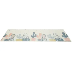Baby Vivo Spielmatte / Spielteppich für Kinder doppelseitig mit Straße 200 x 180 cm - Kaktus