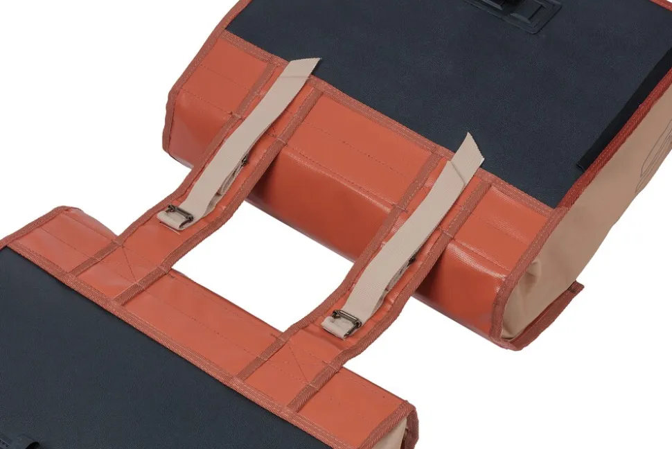BASIL Doppelpacktasche "Urban Load", terra red/rose