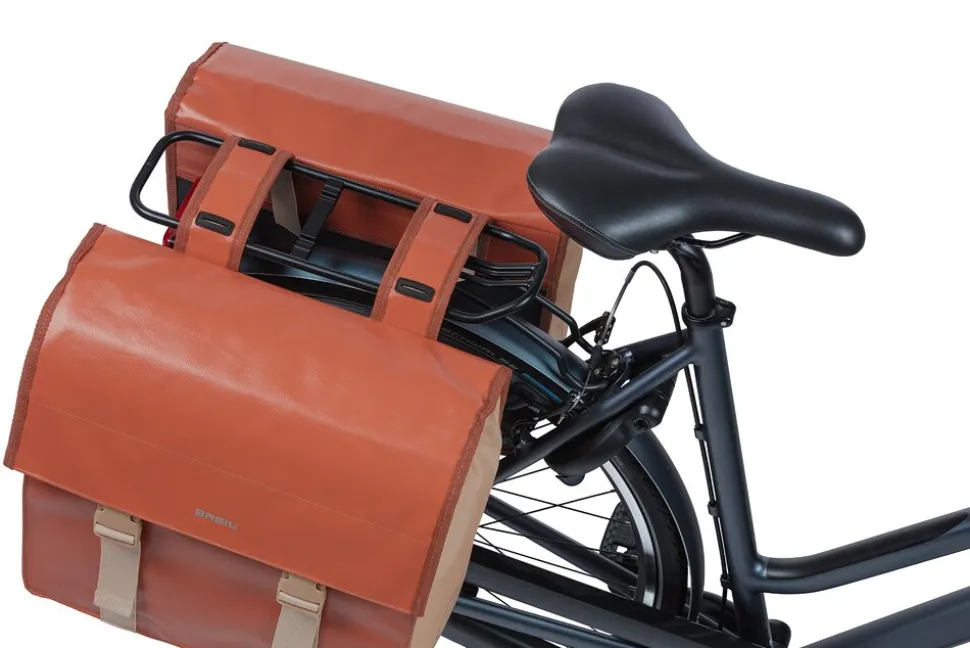 BASIL Doppelpacktasche "Urban Load", terra red/rose