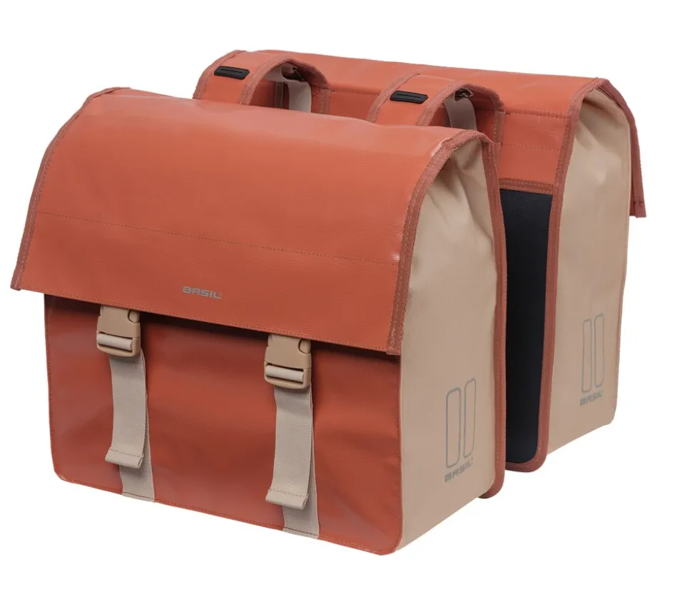 BASIL Doppelpacktasche "Urban Load", terra red/rose