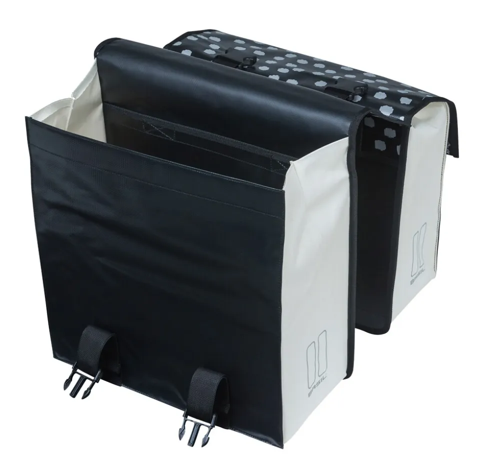 BASIL Doppelpacktasche "Urban Load",schwarz/weiß