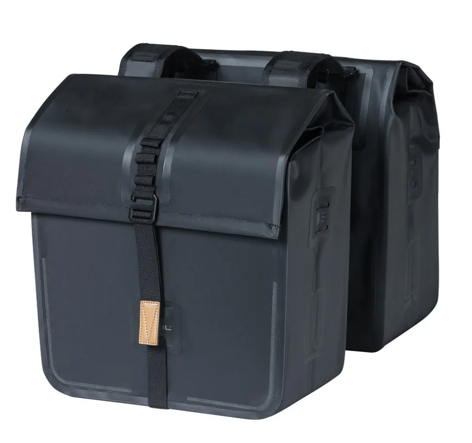 BASIL Fahrrad- Doppelpacktasche Urban Dry, matt black