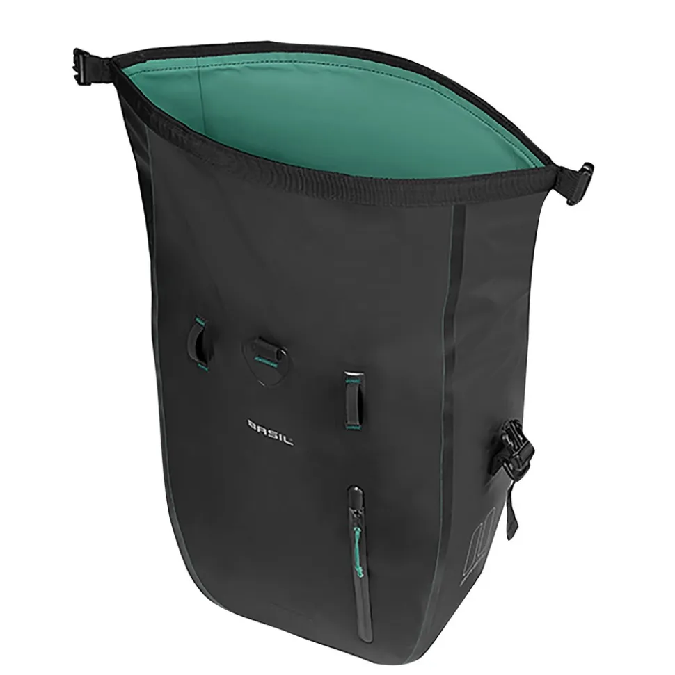 BASIL Fahrrad-Einzelpacktasche Rivo M MIK Hooks, schwarz
