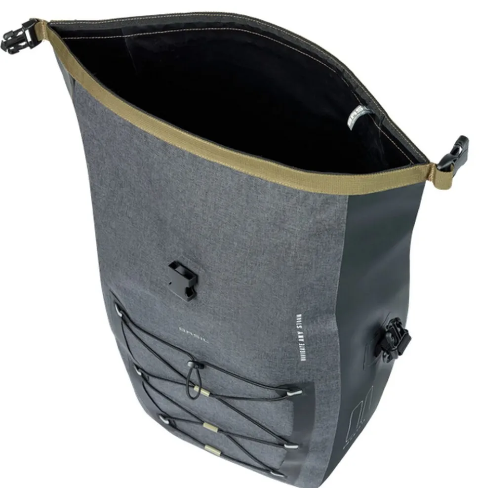 BASIL Gepäckträger-Tasche "Navigator Storm MIK Studs L", grau