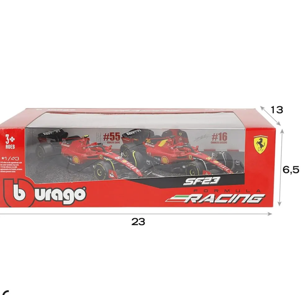 Bburago 18-36839-2 - Modellauto - Ferrari S-24 2er-Set (Maßstab 1:43)