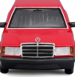 Bburago 18-21103 - Modellauto - Mercedes 190E ´87 (rot, Maßstab 1:24) Modell Auto