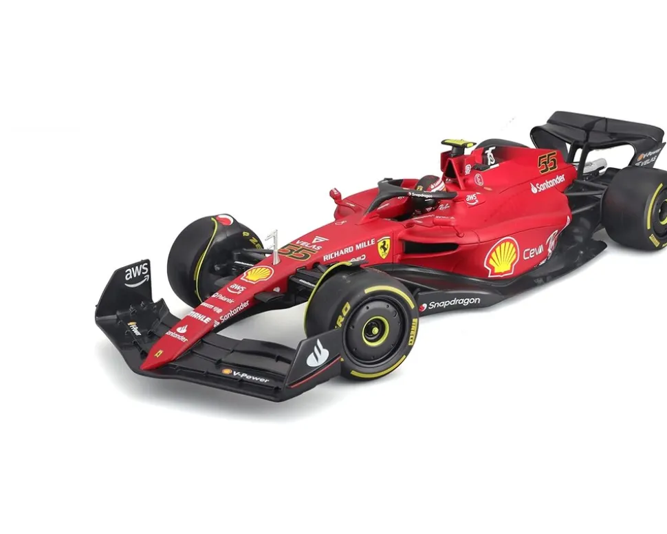 Bburago 18-16812S - Modellauto - F1 Ferrari SF-23, 2023 Sainz (Maßstab 1:18) Formel 1 Auto