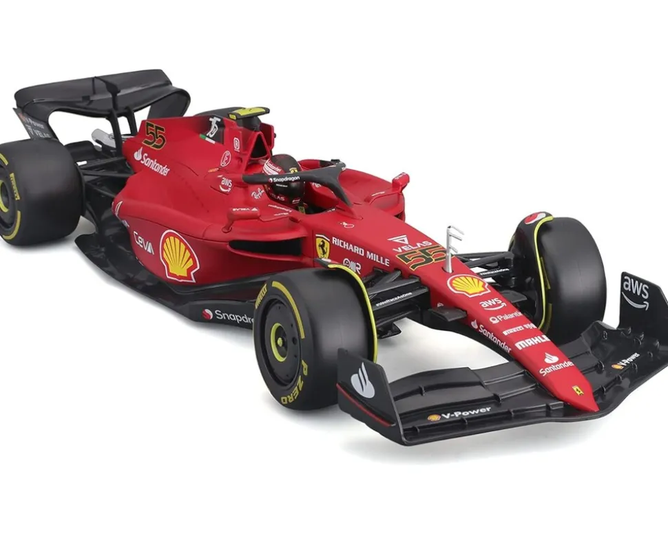Bburago 18-16812S - Modellauto - F1 Ferrari SF-23, 2023 Sainz (Maßstab 1:18) Formel 1 Auto