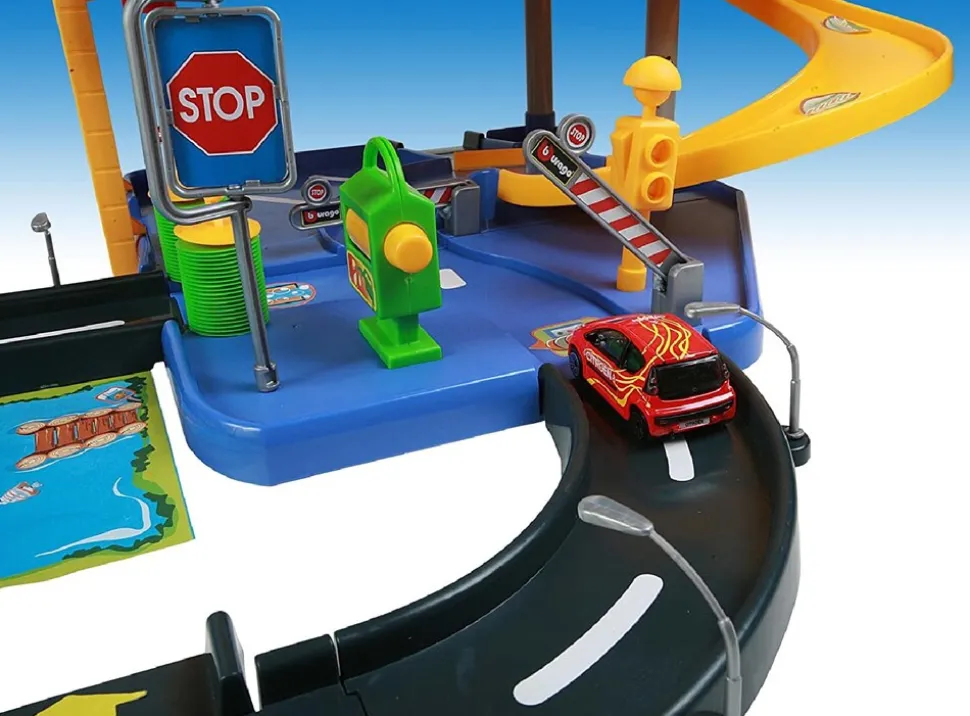 Bburago 18-30025 - Spielset - Street Fire Parkgarage Spielgarage Parkhaus Spielzeugautos