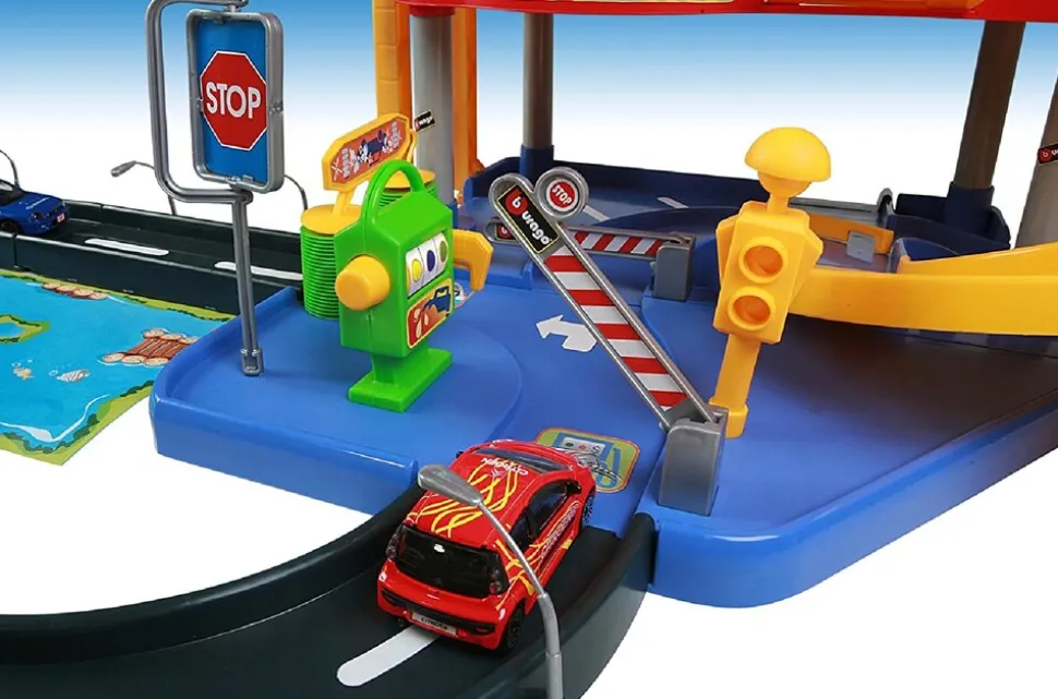 Bburago 18-30025 - Spielset - Street Fire Parkgarage Spielgarage Parkhaus Spielzeugautos