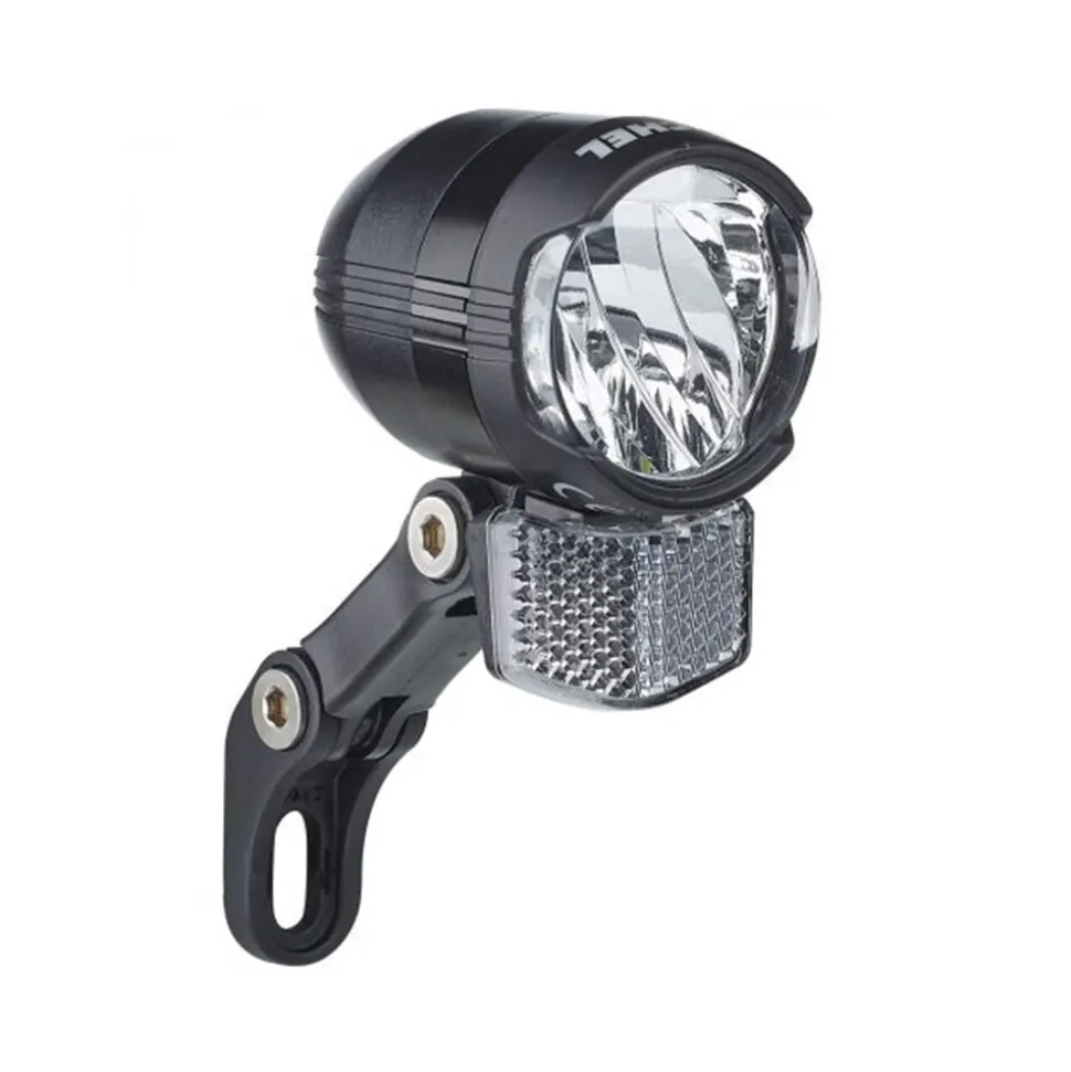 Büchel Shiny 80 Fahrrad Licht 80 Lux Fahrradbeleuchtung LED StVZO Beleuchtung Fahrradlampe weiß Fahrradlicht vorne für E Bike
