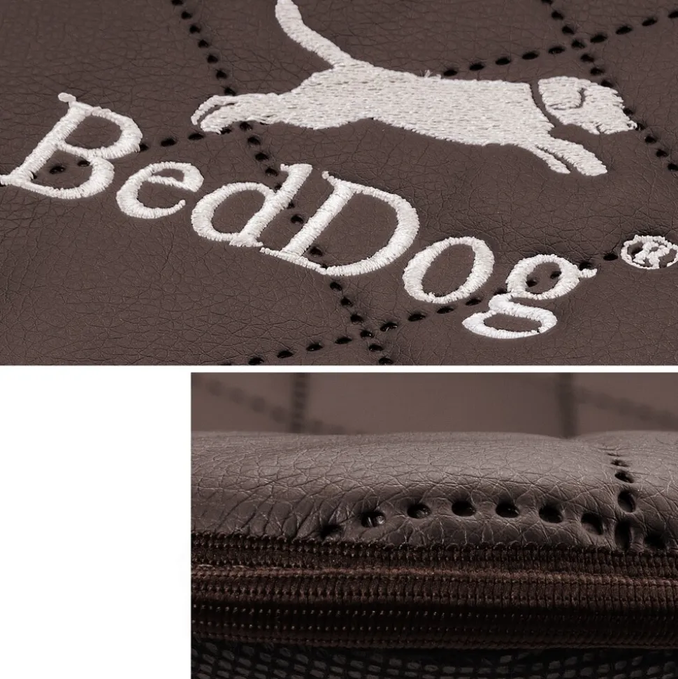 BedDog gesteppte Hundematte NELLY Hundekissen Haustier-Unterlage aus Kunstleder