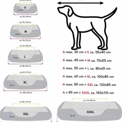 BedDog Hundebett LUPI Hundesofa Hundekissen waschbar