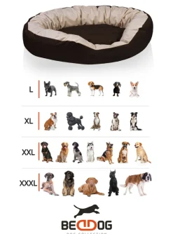 BedDog® Hundebett SUNNY 4in1 oder einfarbig, waschbar, mit Rand, Hundekissen