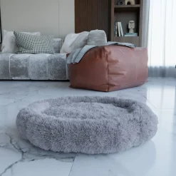 BENNO® Hundebett BALU Donut 60x60x16 cm, waschbar, rutschfest, Polyester, Polypropylen-Füllung, inkl. Kauknochen