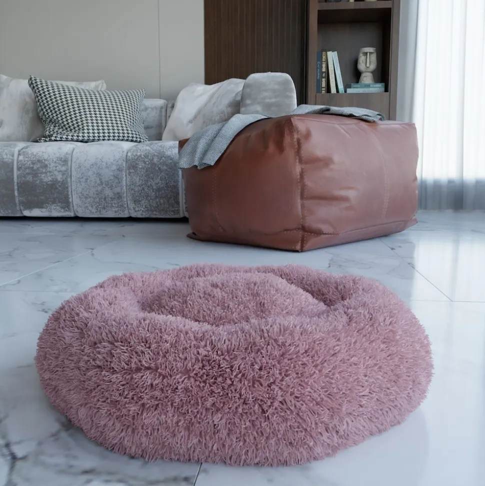 BENNO® Hundebett BALU Donut 50x50x16 cm, waschbar, rutschfest, Polyester, Polypropylen-Füllung, inkl. Kauknochen