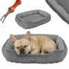 BENNO® Hundebett SAMMY 65x50x16 cm, quadratisch, Polyester, rutschfest, inkl. Kauknochen