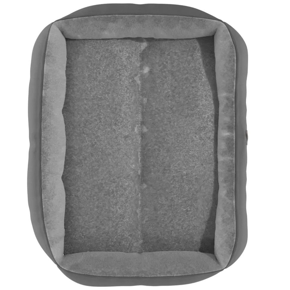 BENNO® Hundebett SAMMY 80x65x17 cm, quadratisch, Polyester, maschinenwaschbar, rutschfest, inkl. Kauknochen