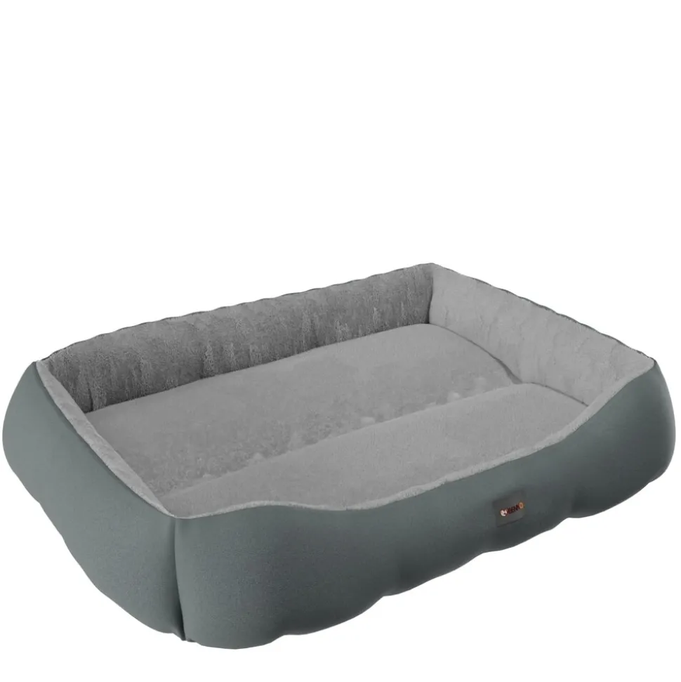 BENNO® Hundebett SAMMY 80x65x17 cm, quadratisch, Polyester, rutschfest, inkl. Kauknochen