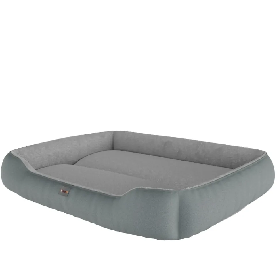 BENNO® Hundebett SAMMY 95x75x18 cm, quadratisch, Polyester, maschinenwaschbar, rutschfest, inkl. Kauknochen