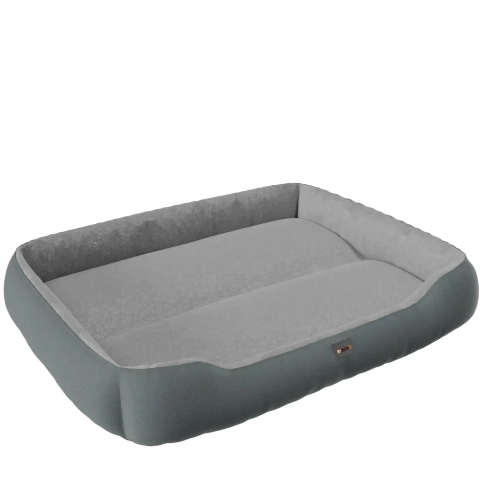 BENNO® Hundebett SAMMY 95x75x18 cm, quadratisch, Polyester, maschinenwaschbar, rutschfest, inkl. Kauknochen