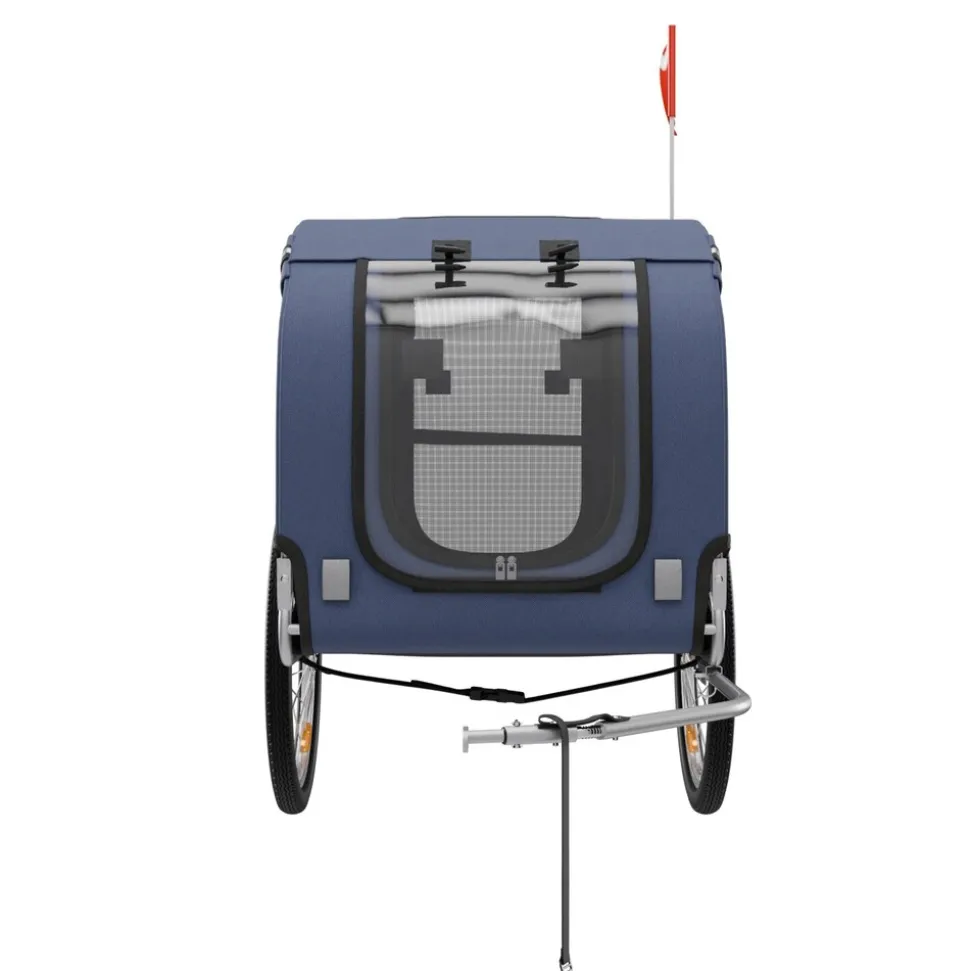 BENNO® Hundefahrradanhänger LUNA Kleintierfahrradanhänger Buggy faltbar, blau