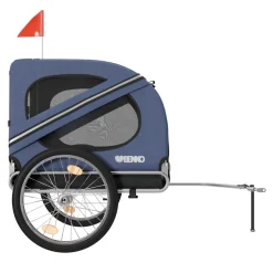 BENNO® Hundefahrradanhänger LUNA Kleintierfahrradanhänger Buggy faltbar, blau