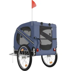BENNO® Hundefahrradanhänger LUNA Kleintierfahrradanhänger Buggy faltbar, blau