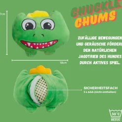 Best Direct® Interaktives Plüsch Hundespielzeug - Kauspielzeug Chuckle Chums