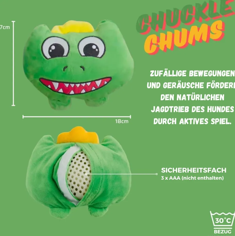 Best Direct® Interaktives Plüsch Hundespielzeug - Kauspielzeug Chuckle Chums