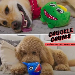 Best Direct® Interaktives Plüsch Hundespielzeug - Kauspielzeug Chuckle Chums
