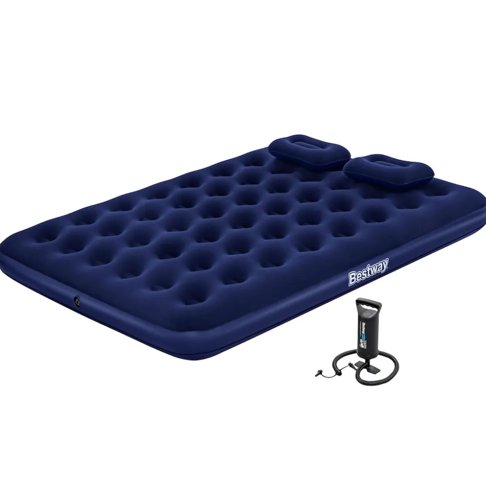 Bestway Doppelluftbett mit externer Handpumpe 203 x 152 x 22 cm