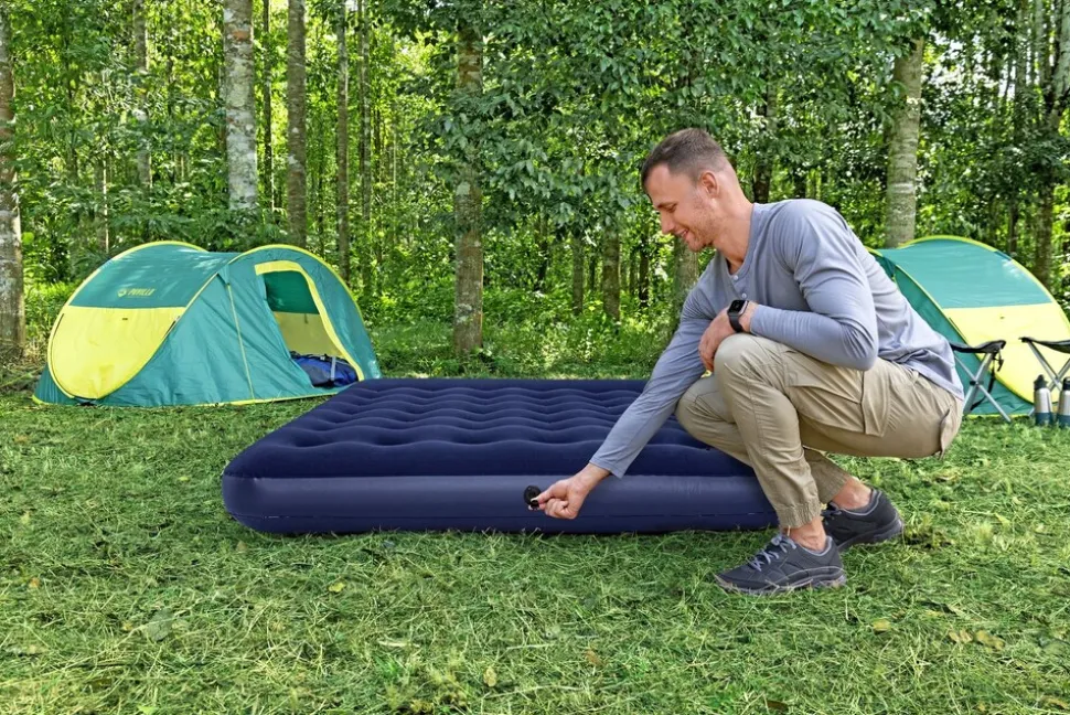 Bestway Doppelluftbett mit integrierter Fußpumpe 203 x 152 x 28 cm