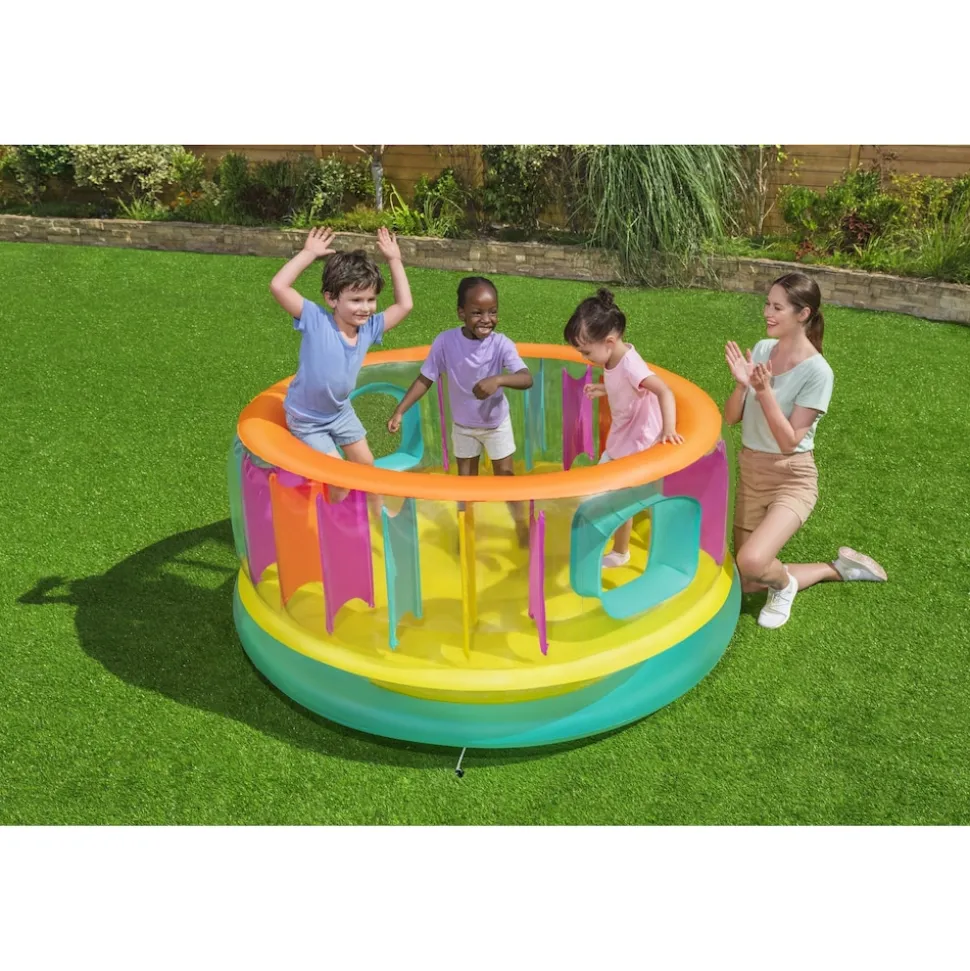 Bestway Hüpfburg BounceJam Kinder Indoor Outdoor 180cm Springburg Hüpfmatte