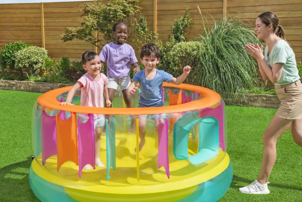 Bestway Hüpfburg BounceJam Kinder Indoor Outdoor 180cm Springburg Hüpfmatte