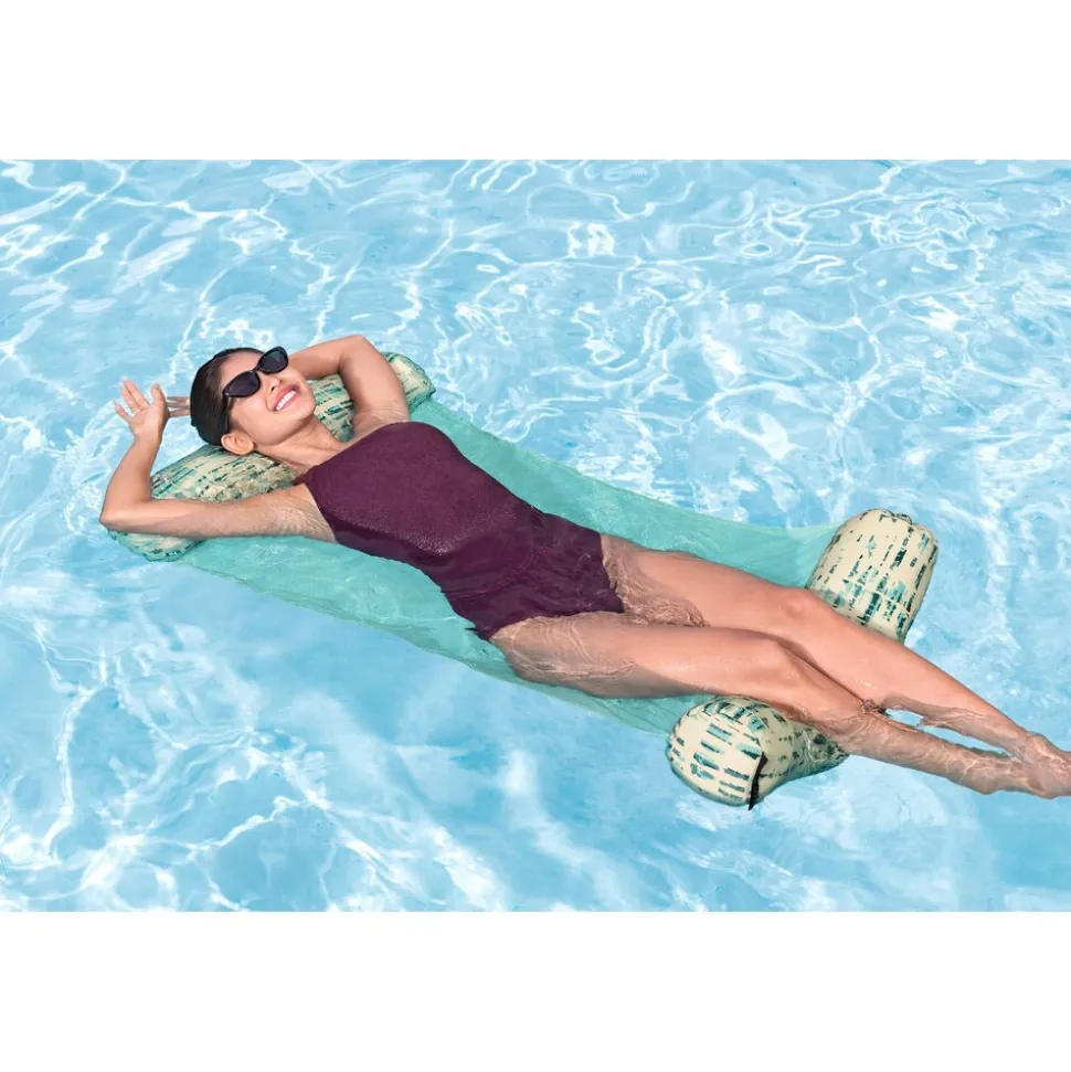 Bestway Pool Hängematte Sommer Luxus 122cm Luftmatratze Sattelsitz Poolsessel