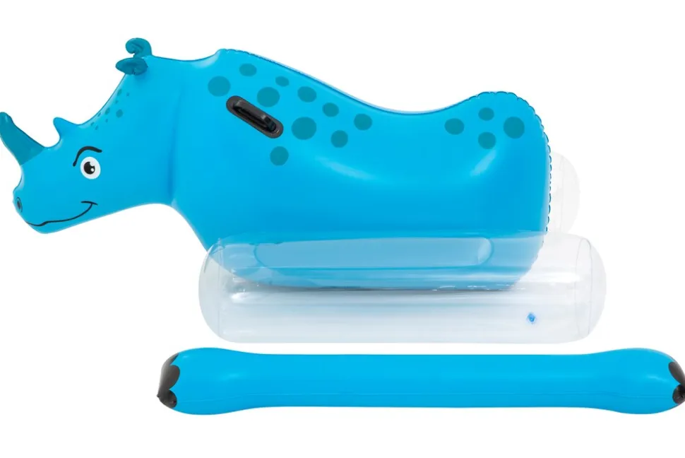 Bestway Poolspiel Nashorn Kinder Wasser Spielzeug 148cm für 2 Personen Poolspiel