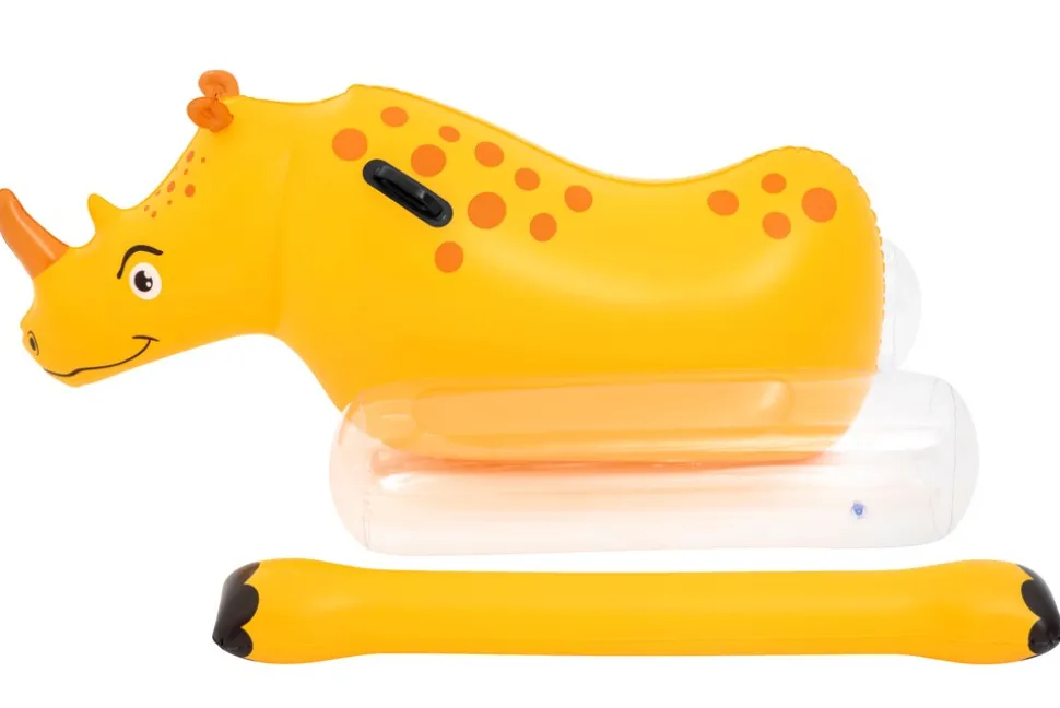 Bestway Poolspiel Nashorn Kinder Wasser Spielzeug 148cm für 2 Personen Poolspiel