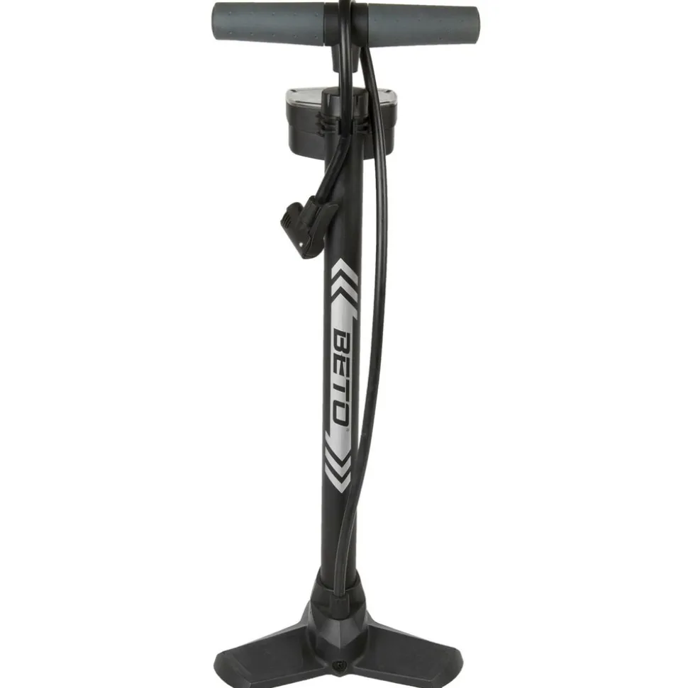 Beto 11/160 B Fahrradpumpe Luftpumpe Fahrrad Pumpe AV DV SV Fahrradluftpumpe mit Manometer bar psi Standluftpumpe alle Ventile Standpumpe
