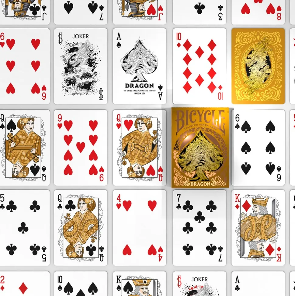 Bicycle® Kartendeck - Gold Dragon Kartenspiel Spielkarten Pokerkarten Single Deck