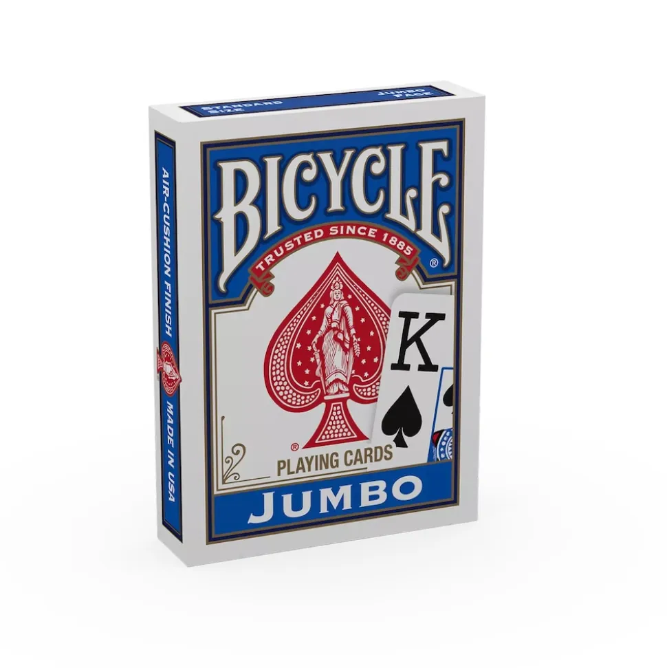 Bicycle® Kartendeck - Rider Back Jumbo Index (blau) Kartenspiel Spielkarten Kartentricks Pokerkarten Single Deck