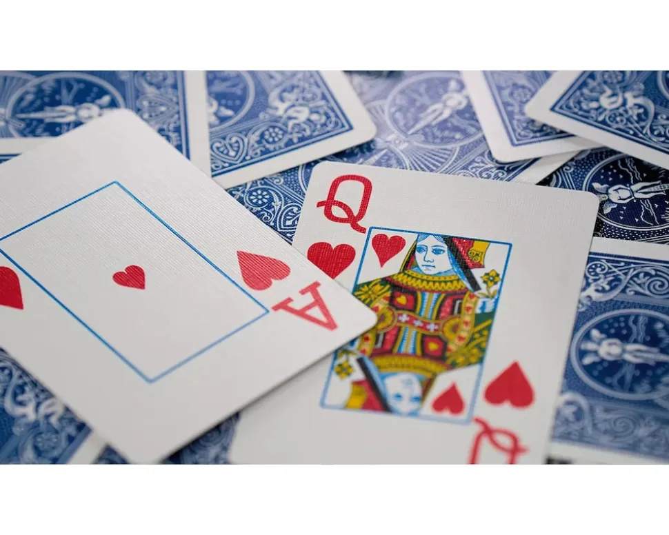 Bicycle® Kartendeck - Rider Back Jumbo Index (blau) Kartenspiel Spielkarten Kartentricks Pokerkarten Single Deck