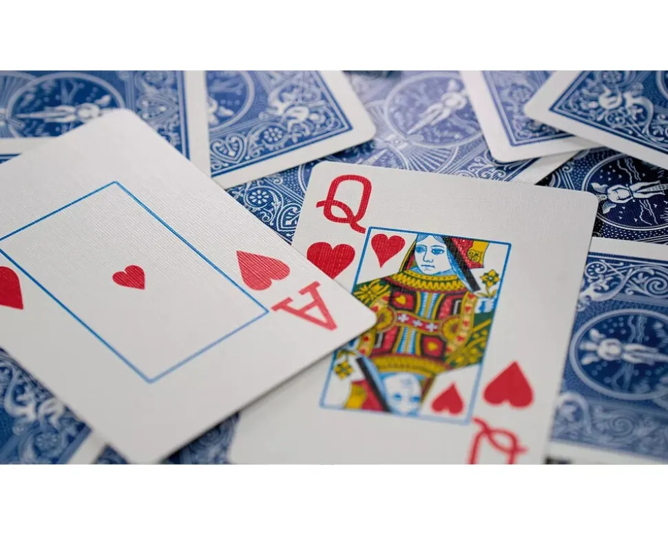 Bicycle® Kartendeck - Rider Back Jumbo Index (blau) Kartenspiel Spielkarten Kartentricks Pokerkarten Single Deck
