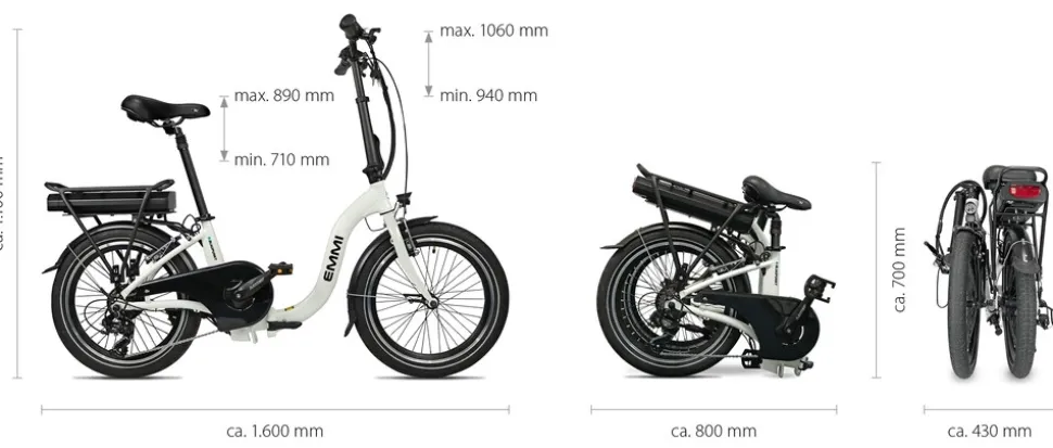 Blaupunkt EMMI 20 Zoll Falt-E-Bike